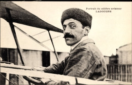 CPA Portrait Du Célèbre Aviateur Ladougne, Pilot, Flugpionier - Otros & Sin Clasificación