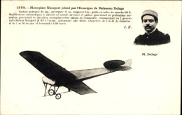 CPA Monoplan Nieuport, Gesteuert Von Delage - Autres & Non Classés