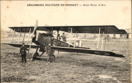 CPA Bourget Savoie, Militärflugplatz Le Bourget, Potez-Flugzeug - Sonstige & Ohne Zuordnung