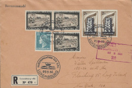 Luxembourg - Luxemburg - Lettre  Recommandé   1956  Adressé Au Monsieur Walter Spillman , New-York - Storia Postale