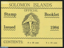 Solomon Islands 1984 Mushrooms Booklet, Mint NH, Stamp Booklets - Non Classés