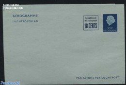 Netherlands 1964 Aerogramme 10cents + 30c, Unused Postal Stationary - Storia Postale