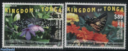 Tonga 2016 EMS, Butterflies 2v, Mint NH, Nature - Butterflies - Sonstige & Ohne Zuordnung