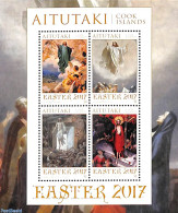 Aitutaki 2017 Easter, Paintings 4v M/s, Mint NH, Religion - Religion - Art - Paintings - Aitutaki