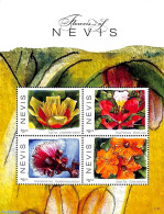 Nevis 2017 Tree Flowers 4v M/s, Mint NH, Flowers & Plants - St.Kitts Y Nevis ( 1983-...)