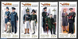 Russia 2017 Customs Uniforms 4v, Mint NH, Nature - Various - Dogs - Uniforms - Costumes