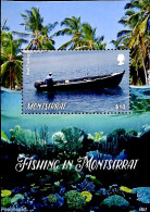 Montserrat 2018 Fishing In Montserrat S/s, Mint NH, Nature - Transport - Fishing - Ships And Boats - Vissen