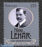 Austria 2020 Franz Lehár 1v, Mint NH, Performance Art - Music - Art - Composers - Unused Stamps