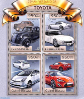 Guinea Bissau 2012 Toyota 4v M/s, Mint NH, Transport - Automobiles - Coches