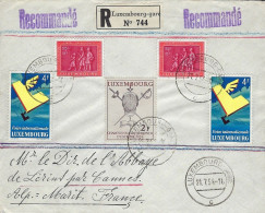 Luxembourg - Luxemburg - Lettre  Recommandé   1954 - Brieven En Documenten