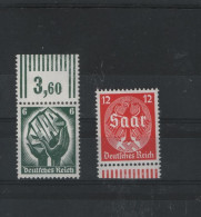 Deutsches Reich  Michel Kat.Nr  Postfr/** 544/545 - Unused Stamps