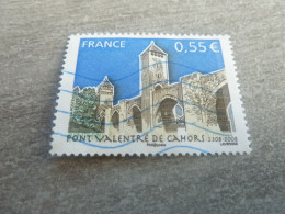 Cahors - Le Pont Valentré - 0.55 € - Yt 4180 - Multicolore - Oblitéré - Année 2008 - - Oblitérés