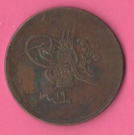 Turquie Türkiye 40 Para AH 1255 Year 19 Turchia Sultan Abdul Mejid Copper Coin - Turkey