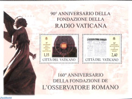 Vatican 2021 Radio Vatican S/s, Mint NH, Performance Art - Radio And Television - Unused Stamps