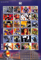 Great Britain 2021 DC Collection, Comics 12v S-a With Tabs M/s S-a, Mint NH, Art - Comics (except Disney) - Autres & Non Classés
