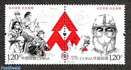 China People’s Republic 2020 Covid-19 2v [:], Mint NH, Health - Health - Corona/Covid19 - Unused Stamps