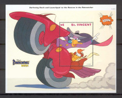 Disney St Vincent 1992 Darkwing Duck MS #1 MNH - Disney