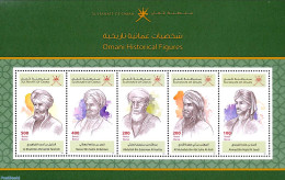 Oman 2021 Historic Personalities 5v M/s, Mint NH - Omán
