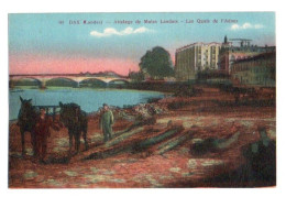 (40) 334, Dax, Derio 90, Attelage De Mules Landais, Les Quais De L'Adour - Dax