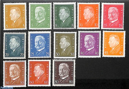 Germany, Empire 1928 Definitives 13v, Unused (hinged), History - Politicians - Neufs