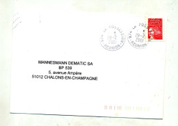 Lettre Cachet  La Possession Reunion - Manual Postmarks
