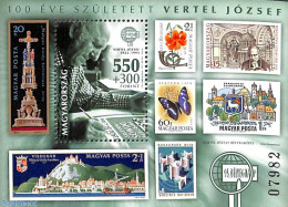 Hungary 2022 Stamp Day S/s, Mint NH, Nature - Transport - Butterflies - Stamp Day - Stamps On Stamps - Ships And Boats - Ungebraucht