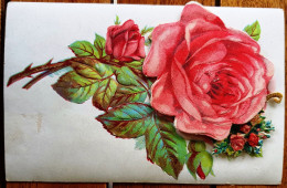Cpa Pop-up Rose, à L'intérieur Un Angelot Porte Un Bouquet De Roses, Printed In Germany - A Systèmes