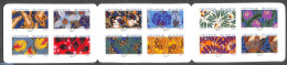 France 2023 Butterflies & Flowers 12v S-a In Booklet, Mint NH, Nature - Butterflies - Flowers & Plants - Stamp Booklets - Neufs