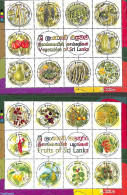 Sri Lanka (Ceylon) 2023 Fruit & Vegetables 20v (2 M/s), Mint NH, Health - Nature - Food & Drink - Fruit - Levensmiddelen