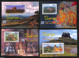 Sri Lanka (Ceylon) 2023 Sigiriya, World Heritage 4 S/s, Mint NH, History - World Heritage - Sri Lanka (Ceylon) (1948-...)