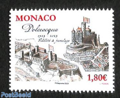 Monaco 2023 Dolceaqua 1v, Mint NH, Art - Castles & Fortifications - Nuevos