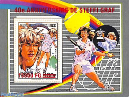 Guinea, Republic 2009 40th Anniversary Of Steffi Graf, Overprint, Unused (hinged), Sport - Tennis - Tenis