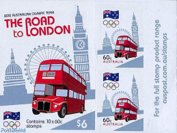 Australia 2012 The Road To London Booklet S-a, Mint NH, Sport - Transport - Olympic Games - Stamp Booklets - Automobiles - Neufs