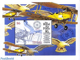 Grenada Grenadines 1998 Royal Air Force, Bristol F2B S/s, Mint NH, Nature - Transport - Birds - Aircraft & Aviation - Avions