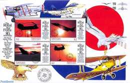 Grenada Grenadines 1998 The Royal Air Force 4v M/s, Mint NH, Transport - Helicopters - Aircraft & Aviation - Helicopters
