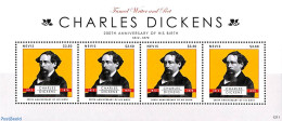 Nevis 2012 Charles Dickens M/s, Mint NH, Art - Authors - Schriftsteller