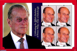 Nevis 2011 Prince Philip M/s, Mint NH, History - Kings & Queens (Royalty) - Familles Royales