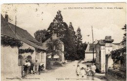 Beaumont  :  Rue D'Epeigué (timbre Arraché Au Dos)    ///  Ref. Mai 24 ///  BO. 72 - Beaumont Sur Sarthe