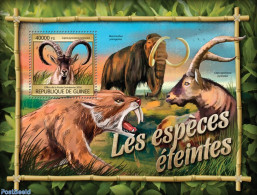 Guinea, Republic 2016 Extinct Animals, Mint NH, Nature - Animals (others & Mixed) - Cat Family - Prehistoric Animals - Préhistoriques