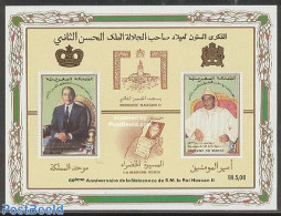 Morocco 1989 King Hassan II 60th Birthday S/s, Unused (hinged), History - Kings & Queens (Royalty) - Royalties, Royals