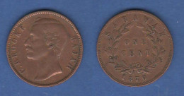 British Territory SARAWAK 1 Cent 1870 Malaysia Borneo Malaysia Malesia - Malaysia