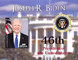 Ghana 2023 President Biden S/s, Mint NH, History - American Presidents - Politicians - Sonstige & Ohne Zuordnung