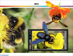 Sierra Leone 2023 Bees, Mint NH, Nature - Bees - Flowers & Plants - Autres & Non Classés