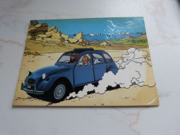 BC29-22 Cpsm Hergé Tintin Milou Citroën 2CV - Stripverhalen