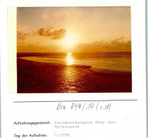 10191111 - Sonnenuntergang  Foto Montiert Auf Karton Wattenmeer - Sonstige & Ohne Zuordnung
