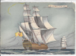 VOILIER : L'ATALANTE BARRE DAYEZ N° 1161 C - Sailing Vessels