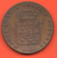 5 Cents 1830 Parma Piacenza E Guastalla Maria Luigia Arciduchessa Asburgo K 25 - Parma