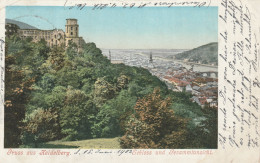 DE434  --   GRUSS AUS HEIDELBERG  --  SCHLOSS  --  LITHO  --   1902 - Heidelberg