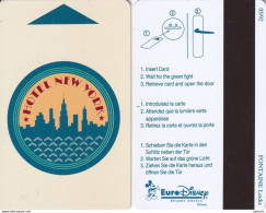 FRANCE - EuroDisney/New York(black Strip), Hotel Keycard, 05/92, Used - Cartas De Hotels