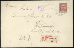 HUNGARY POZSONY 1915. Registered, Censored Cover To Germany - Briefe U. Dokumente